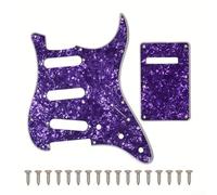 Battipenna per chitarra a 11 fori con copertura posteriore con strati in PVC per un fissaggio stabile e resistenza ai graffi su strumenti standard per chitarra (viola)
