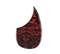 Battipenna Per Chitarra Acustica 1PC Profession Acoustic Guitar Pick Guard Piastra Antigraffio Per Chitarra Battipenna(Red A)
