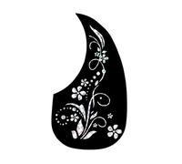 Battipenna Per Chitarra Acustica 40/41 Pollici 10 Pezzi Nero E Argento Professionale Folk Chitarra Acustica Battipenna Autoadesivo Adesivo Battipenna(Silver B)