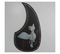 Battipenna per Chitarra Acustica Accessori Per Chitarra In Legno Con Adesivo Per La Protezione Del Plettro Per Chitarra Acustica Con Motivo Intarsiato