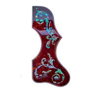 Battipenna per chitarra acustica, con inserto a fiore, autoadesivo, antigraffio, per chitarra acustica Gibson J200 SJ200 (B)