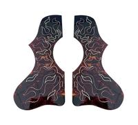 Battipenna per chitarra acustica con piastra incisa protezione antigraffio accessori per chitarra acustica Professional Acoustic Pickguard(Left and right pair)