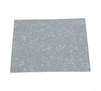 Battipenna per chitarra acustica, foglio vuoto in PVC, antigraffio, autoadesivo, con pellicola protettiva, 25 x 20 cm, colore: bianco perla