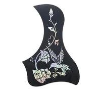 Battipenna per Chitarra Acustica Parti Ricambio 1 Pz Phoenix Flower Bird Pattern Chitarra Acustica Battipenna Pick Guard Sticke Strumenti A Corda Parti Di Chitarra(Silver Hummingbird)