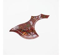 Battipenna per Chitarra Acustica Parti Ricambio 10 Pz Bianco Nero Rosso 40 "41" Folk Chitarra Acustica Battipenna Pick Guard Piastra Antigraffio Accessori Per Chitarra(Red,Left)