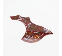 Battipenna per Chitarra Acustica Parti Ricambio 10 Pz Bianco Nero Rosso 40 "41" Folk Chitarra Acustica Battipenna Pick Guard Piastra Antigraffio Accessori Per Chitarra(Red,Right)