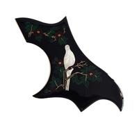 Battipenna per Chitarra Acustica Parti Ricambio Battipenna Per Chitarra Acustica Battipenna Autoadesivo Colomba Colibrì Marrone Nero Spessore 2 Mm Per Chitarra Acustica(Black)