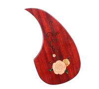 Battipenna per Chitarra Acustica Parti Ricambio Battipenna Per Chitarra In Legno Massello Il Battipenna Intarsiato Intagliato A Forma Di Lacrima Per Chitarra Acustica Protegge La Chitarra Dai Graffi(2