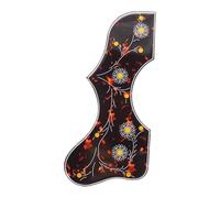 Battipenna per Chitarra Acustica Parti Ricambio Piastra Antigraffio Per Chitarra In Resina Epossidica Di Celluloide Decorativa Con Fiori 1R/1L Per Chitarra Acustica Folk(1L Brown)