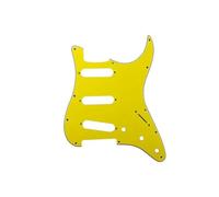 battipenna per chitarra Battipenna per chitarra personalizzato - Per battipenna per chitarra standard St SSS da 72' con 11 fori per vite, piastra antigraffio, otto colori(4Ply Yellow)