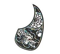 battipenna per chitarra Chitarra Con Piastra Di Protezione In Legno Massello Accessori Per Battipenna Battipenna Per Chitarra Acustica Con Decorazione Da 41 Pollici 40 Ballate