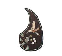 Battipenna Per Chitarra Classica Battipenna Per Chitarra Acustica Folk Adesivo Per Battipenna Superiore Per Accessori Per Chitarra Acustica Legno Di Palissandro Intarsiato Con Conchiglia(G05335)