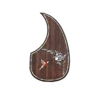 Battipenna Per Chitarra Classica Battipenna Per Chitarra Acustica Folk Adesivo Per Battipenna Superiore Per Accessori Per Chitarra Acustica Legno Di Palissandro Intarsiato Con Conchiglia(G05336)