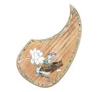 Battipenna Per Chitarra Classica Battipenna Per Chitarra Acustica In Acero Intarsiato Con Motivo A Conchiglia Adesivo Decorato Per Accessori Per Chitarra