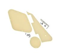 Battipenna per chitarra Coperchio posteriore Piastra posteriore Piastra interruttore e viti staffa in acciaio al nichel per chitarra elettrica for For LP Parti di Chitarra Elettrica (Color : Cream 1