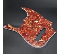 battipenna per chitarra elettrica 10 Pezzi Multi Colore 10 Fori 4 Corde Jazz J Bass Battipenna PVC Basso Battipenna Accessori Per Chitarra Elettrica Nera(Red)