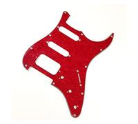Battipenna per chitarra elettrica a 11 fori rosso Piastra antigraffio per chitarra HSS e viti adatte per parti di chitarra for For ST Professionale Battipenna per Chitarra Elettrica