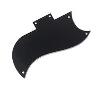 Battipenna per chitarra elettrica a 3 strati nero 2 humbucking 5 fori per parti di chitarra for For SG Parti di Chitarra Elettrica