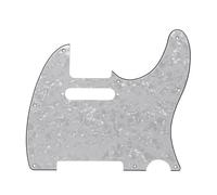 Battipenna Per Chitarra Elettrica A 8 Fori Per Piastra Antigraffio Per Battipenna TL, Standard Adatto Per Parti Di Chitarra Stile TL Piastra protettiva battipenna per chitarra elettri(White)