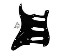 Battipenna Per Chitarra Elettrica Battipenna Nero A 3 Strati Per Mancini SSS 11 Fori ST Piastra Antigraffio Per Chitarra Elettrica Con Viti