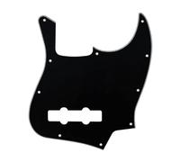 battipenna per chitarra elettrica Battipenna per basso elettrico JB Pick Piastra antigraffio nera 3 strati e viti per basso Jazz JB a 10 fori a 4 corde(Closed Pickup Covers)