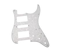 Battipenna per chitarra elettrica Battipenna Per Chitarra Elettrica HSH A 11 Fori E 3 Strati Include Viti Di Montaggio ST Gli Amanti Della Musica(White 4ply)