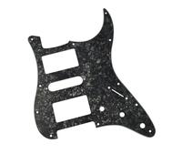 Battipenna per chitarra elettrica Battipenna Per Chitarra Elettrica HSH A 11 Fori E 3 Strati Include Viti Di Montaggio ST Gli Amanti Della Musica(Black 4ply)