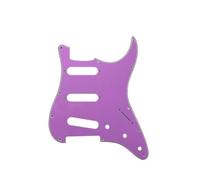 battipenna per chitarra elettrica Battipenna per chitarra personalizzato - Per battipenna per chitarra standard St SSS da 72' con 11 fori per vite, piastra antigraffio, otto colori(4Ply Purple)