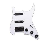 Battipenna Per Chitarra Elettrica E Gruppo Scratchplate Precablato Caricato SSH Nero (Color : White 1)