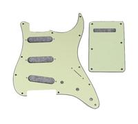 Battipenna Per Chitarra Elettrica Green 3Ply Electric Guitar Pickguard Scratch Plate Back Plaet Set With Screws, 11-Hole