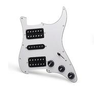 Battipenna Per Chitarra Elettrica HSH Battipenna Per Chitarra Elettrica HSH Gruppo Scratchplate Precablato Caricato (Color : White Bk Pickup)