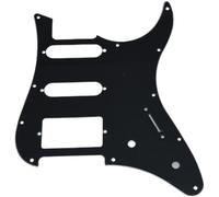 Battipenna Per Chitarra Elettrica Nero A 3 Strati Con Foro Per Pickup SSH Piastra protettiva battipenna per chitarra elettri(Black2)