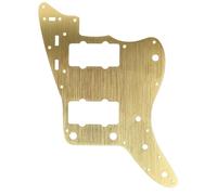 Battipenna per chitarra elettrica, piastra antigraffio, 13 fori, in lega di alluminio, piastra di protezione antigraffio, parte di ricambio per chitarre elettriche Jazzmaster (Nero) (Oro)