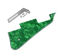 Battipenna per Chitarra Elettrica Piastra antigraffio per battipenna per chitarra elettrica verde a 4 strati con staffa di montaggio in argento per accessori per chitarra for For LP