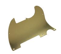 Battipenna per Chitarra Elettrica Piastre antigraffio per battipenna in bianco con 8 fori a specchio dorato con viti per accessori per chitarra for For TL