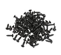 Battipenna Per Chitarra Elettrica Piastre Posteriori Viti di Montaggio Vite Per Piastra di Copertura Per Basso Per Chitarra Elettrica Confezione da 100(Nero)