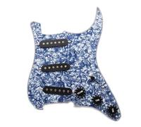 Battipenna Per Chitarra Elettrica Precablato Caricato SSS Con Pickup E Gruppo Scratchplate Bianco 3 Pickup Single Coil(5)