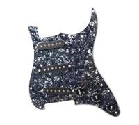 Battipenna Per Chitarra Elettrica Precablato Caricato SSS Con Pickup E Gruppo Scratchplate Bianco 3 Pickup Single Coil(2)