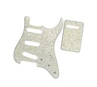 Battipenna Per Chitarra Elettrica Set 1 Set Di Piastra Posteriore E Viti Per Battipenna Per Chitarra SSS ST A 8 Fori Vintage(Aged 4ply)