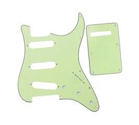 Battipenna Per Chitarra Elettrica Set 1 Set Di Piastra Posteriore E Viti Per Battipenna Per Chitarra SSS ST A 8 Fori Vintage(Green 3ply)