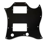 Battipenna Per Chitarra Elettrica Set Chitarra Elettrica Standard SG Full Face A 11 Fori Elegante E Portatile Durevole(3ply Black)