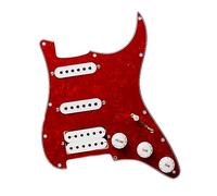 Battipenna Per Chitarra Elettrica SSH Pickup E Gruppo Scratchplate Per Battipenna Precablato Caricato SSH Bianco (Color : 07)