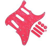 Battipenna per chitarra elettrica SSS 11 fori 48/50/52mm Pickup Covers Volume Tone Knobs Converter Tips kit Professionale Battipenna per Chitarra Elettrica (Color : 02)