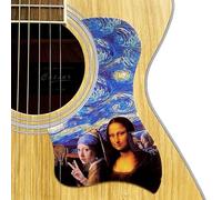 Battipenna per chitarra, per Taylor, autoadesivo, antigraffio, decorativo, con disegni artistici, compatibile con 12 stili - Tramonto, Flower Crane, Coniglio (4-Classical Lady Portrai)