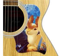 Battipenna per chitarra, per Taylor, autoadesivo, antigraffio, decorativo, con disegni artistici personalizzati, compatibile con 12 stili - Tramonto, Flower Crane, Coniglio (14 simpatici coniglietti