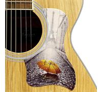 Battipenna per chitarra, per Taylor, autoadesivo, antigraffio, decorativo, con disegni artistici personalizzati, compatibile con 12 stili - Tramonto, Flower Crane, Coniglio (7-Vintage Tower Street)