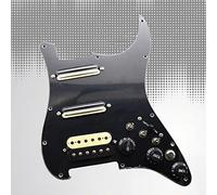 Battipenna per chitarra, pratico materiale fai da te per chitarra elettrica, nero con interruttore