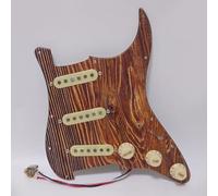 Battipenna per chitarra pre-cablata con Alnico 5 pickup a bobina singola per chitarre elettriche Fender Stratocaster pezzi di ricambio (lana naturale)