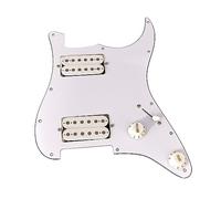 Battipenna per chitarra precablato a 11 fori con pickup HH per parti di corde per chitarra e set di strumenti di installazione Set pickup precablato Pick Guard Single Coil Pickup Ssh Alnico Loaded