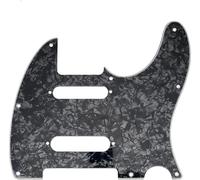 Battipenna Per Chitarra SS A 8 Fori Per Chitarra Elettrica Per Pickup Single Coil TL Round Corner SS Piastra protettiva battipenna per chitarra elettri(4Ply1)